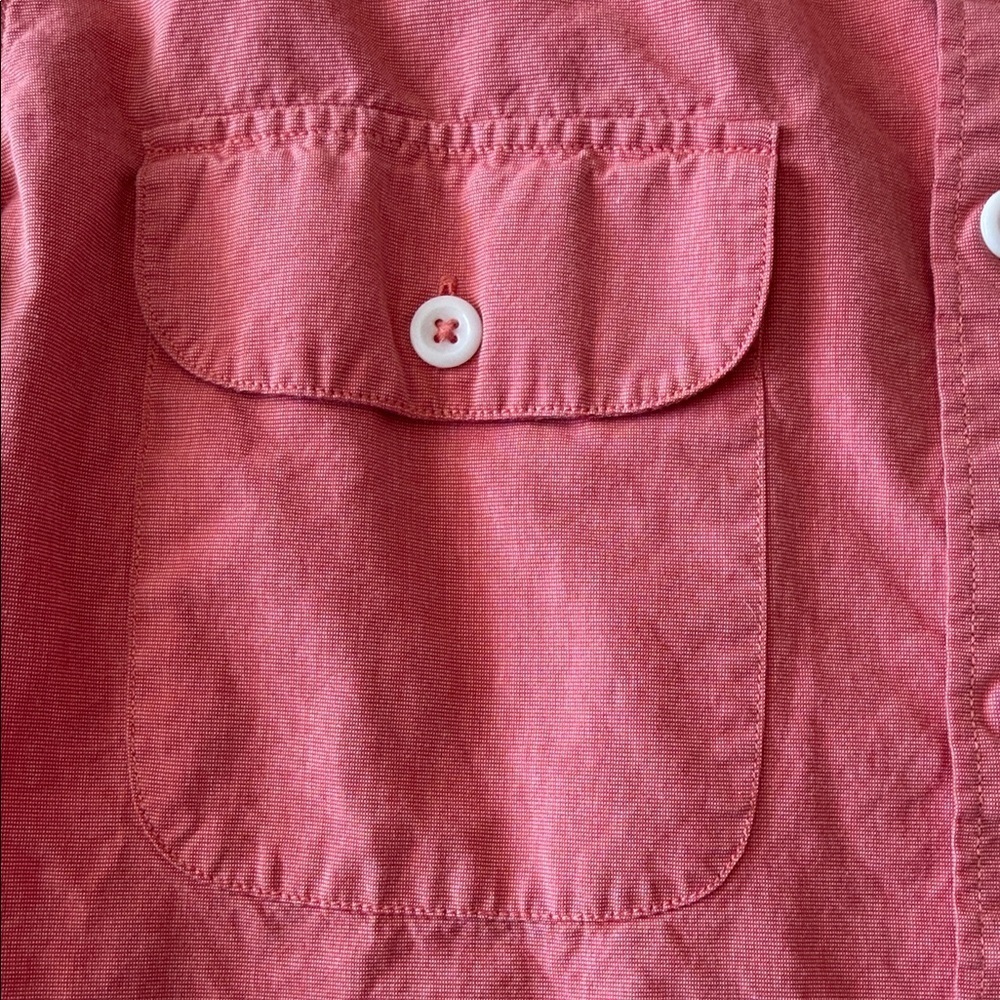 J. Crew Men's Coral Button-Down Shirt - Picture 3 of 5